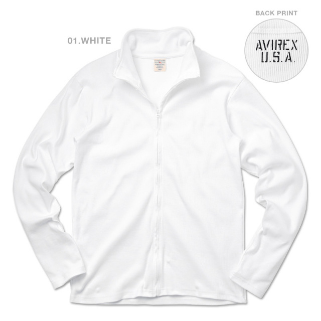 ポイント10倍☆AVIREX アビレックス デイリーウエア ロングスリーブ ジップジャケット 6153642【7835230011】【7834930007】【キャンペーン対象外】【T】
