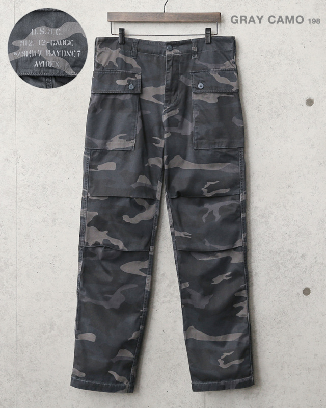ポイント10倍！AVIREX アビレックス 6166113 AERO PANTS エアロ カーゴパンツ CAMOUFLAGE レギュラーフィット【キャンペーン対象外】【T】 ミリタリーファッション