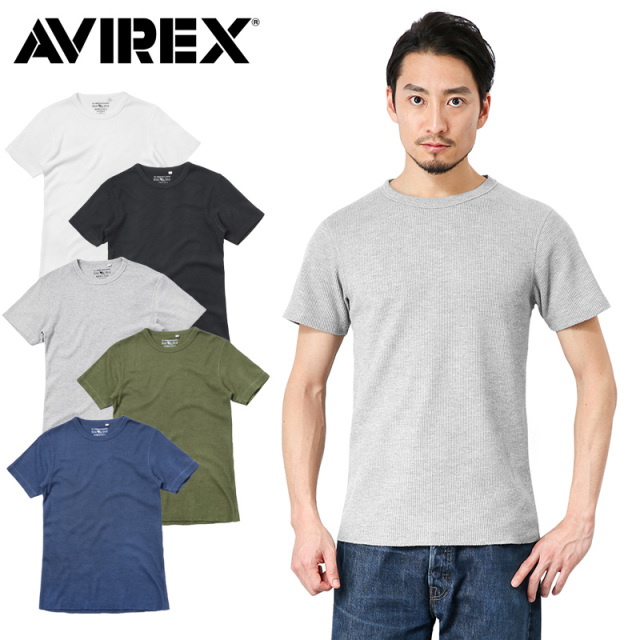 ポイント10倍☆【ネコポス便対応】AVIREX アビレックス デイリーウエア 6123509 S/S サーマル クルーネック Tシャツ【7832134085】【キャンペーン対象外】【T】