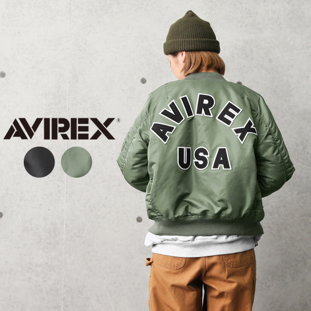 【8月25日前後で発送予定】★ポイント10倍★AVIREX アビレックス 7835952608 レディース COMMERCIAL LOGO MA-1フライトジャケット【7832952602】【キャンペーン対象外】【T】