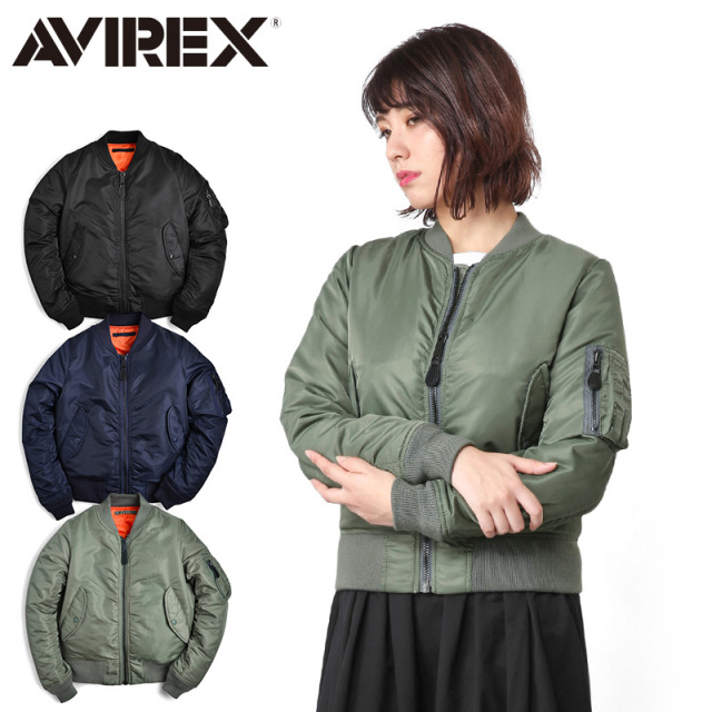 ★ポイント10倍★AVIREX アビレックス 6252038 レディース COMMERCIAL MA-1フライトジャケット アヴィレックス【キャンペーン対象外】【T】
