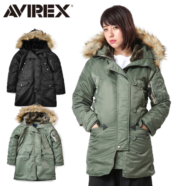 【8月25日前後で発送予定】★ポイント10倍★AVIREX アビレックス 6252053 レディース COMMERCIAL N-3Bフライトジャケット【7832952603】【キャンペーン対象外】【T】