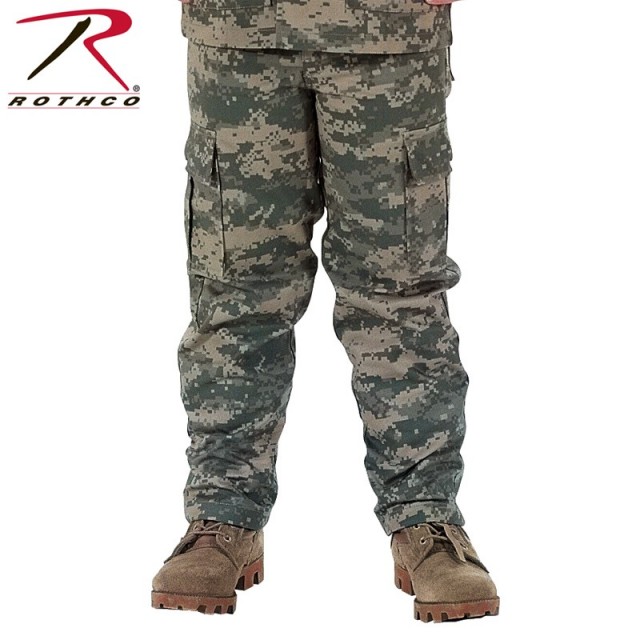 ★カートで割引対象品★ROTHCO ロスコ キッズ DIGITAL CAMO BDU パンツ 66110 ACU Digital Camo【T】