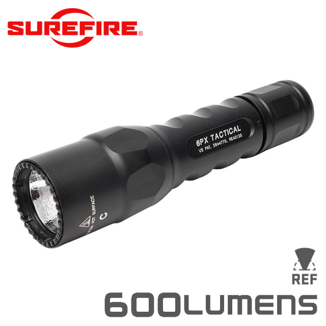 SUREFIRE シュアファイア 6PX TACTICAL Single-Output LEDフラッシュライト / 600ルーメン（6PX-C-BK）【キャンペーン対象外】 懐中電灯 防災用品【T】