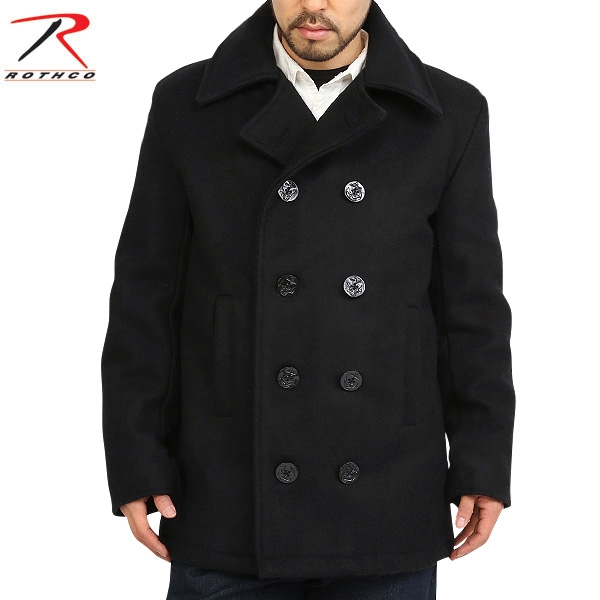 ★カートで割引対象品★ROTHCO ロスコ U.S.NAVY ピーコート ブラック【7070】【T】