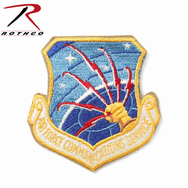 ★カートで割引対象品★【ネコポス便対応】ROTHCO ロスコ 72110 USAF COMMUNICATIONS SERVICE パッチ【T】