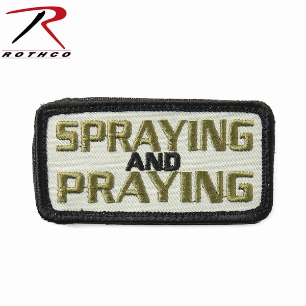 ★カートで割引対象品★【ネコポス便対応】ROTHCO ロスコ 72193 SPRAYING AND PRAYING パッチ【T】