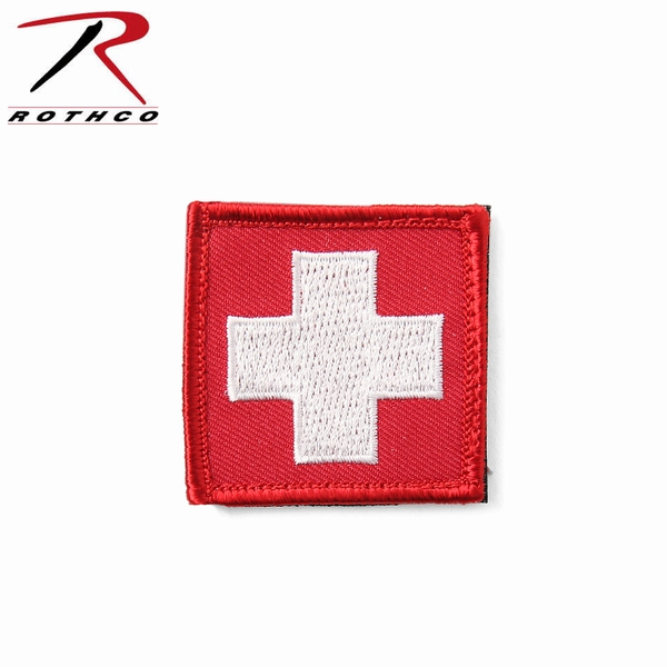 ★カートで割引対象品★【ネコポス便対応】ROTHCO ロスコ 72205 WHITE CROSS パッチ【T】