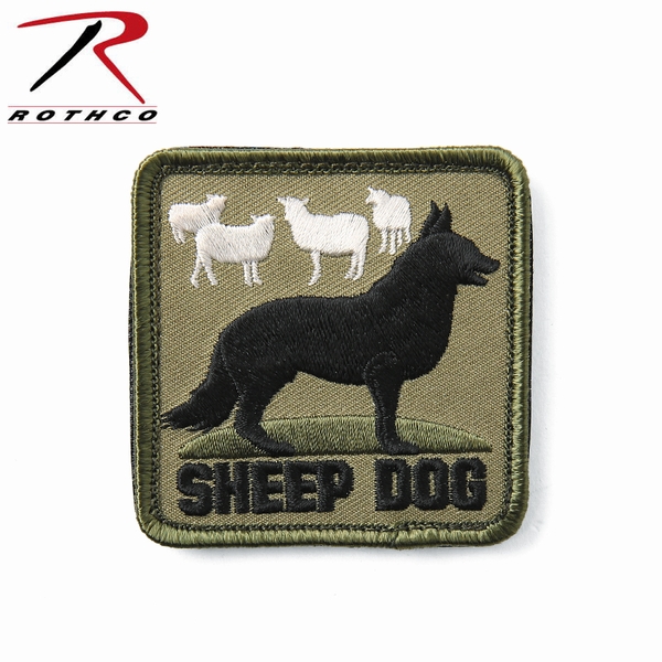 ★カートで割引対象品★【ネコポス便対応】ROTHCO ロスコ 72206 SHEEP DOG パッチ【T】