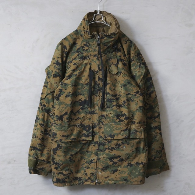 実物 USED 米海兵隊（U.S.M.C.）ECWCS WATERPROOF パーカー WOODLAND MARPAT【00725】【T】【キャンペーン対象外】 ミリタリー