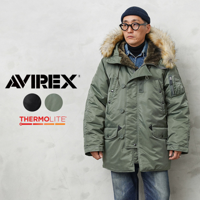 【8月25日前後で発送予定】AVIREX アビレックス 7835952030 THERMOLITE N-3B フライトジャケット COMMERCIAL MODEL【7834952041】【キャンペーン対象外】【T】