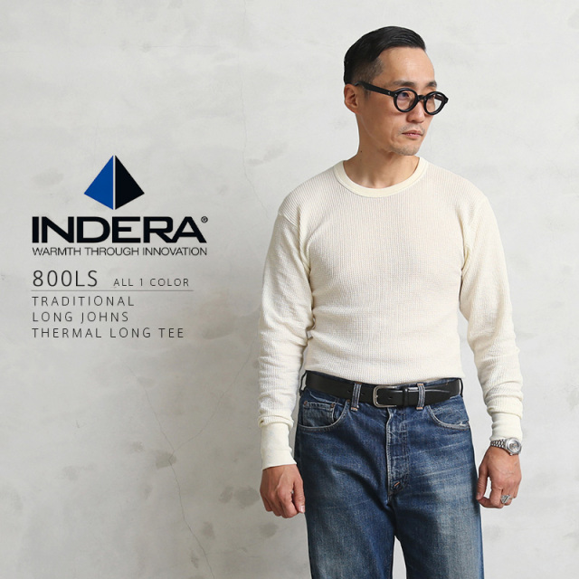 ★カートで割引対象品★【即日出荷対応】INDERA MILLS インデラミルズ 800LS LONG JOHNS サーマル NATURAL【T】