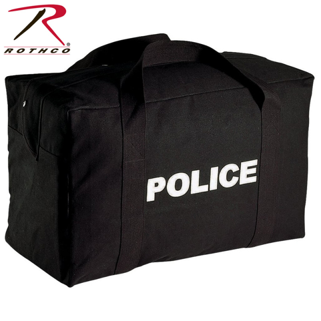 ★カートで割引対象品★ROTHCO ロスコ ポリスロゴ ブラック ギア バッグ【8116】【T】