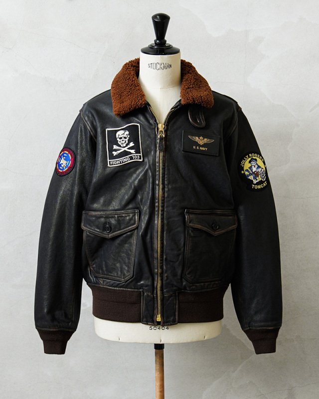 HOUSTON ヒューストン 8243 G-1 LEATHER JACKET レザージャケット