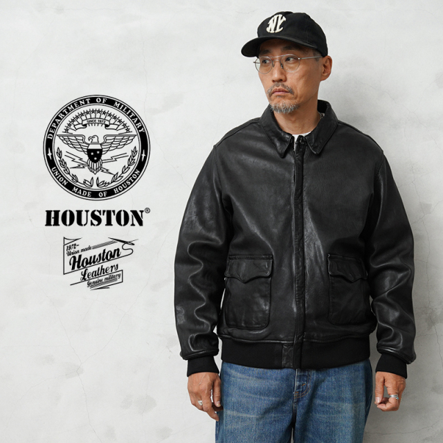 HOUSTON ヒューストン 8244 A-2 SHEEP LEATHER JACKET シープスキン A-2 レザージャケット【R】