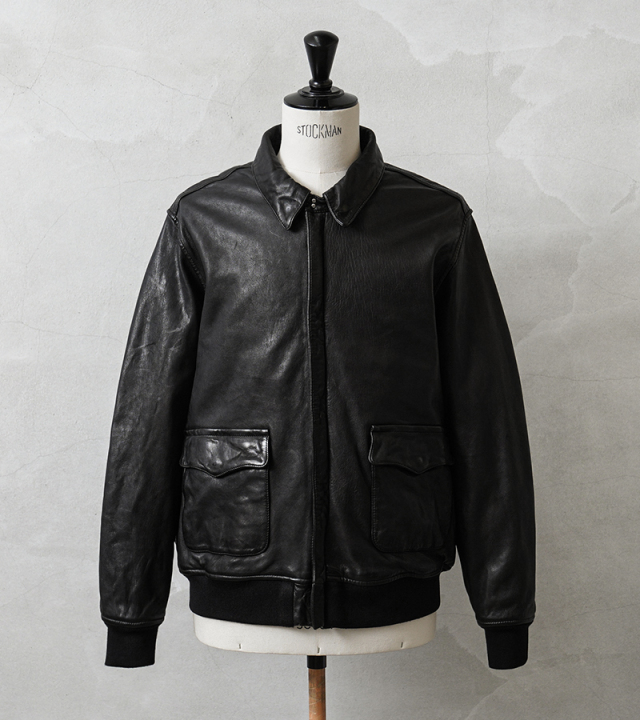 HOUSTON ヒューストン 8244 A-2 SHEEP LEATHER JACKET シープスキン A