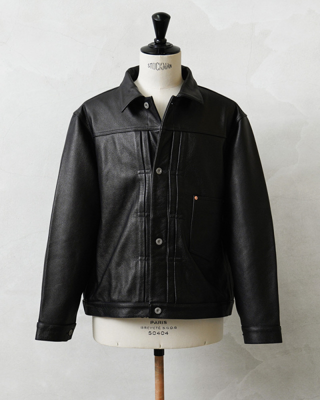 HOUSTON ヒューストン 8256 COW LEATHER WW II TRUCKER JACKET