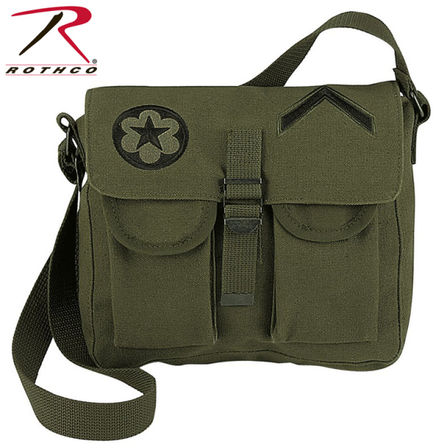 ★カートで割引対象品★ROTHCO ロスコ アモ ショルダーバッグ ミリタリーパッチ オリーブ【8277】【T】