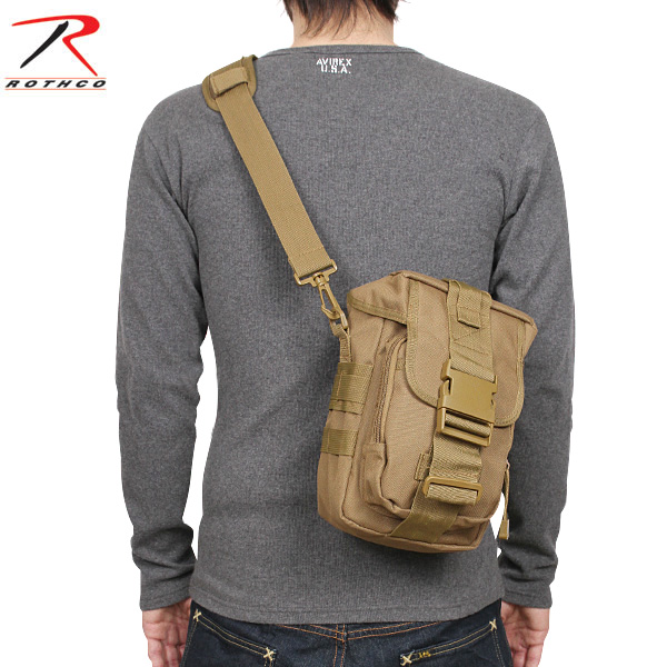★カートで割引対象品★ROTHCO ロスコ FLEXIPACK M.O.L.L.E. TACTICAL ショルダーバッグ COYOTE BROWN【8319】【T】