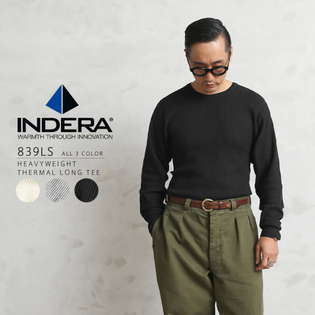 ★カートで割引対象品★【即日出荷対応】INDERA MILLS インデラミルズ 839LS HEAVYWEIGHT サーマル【T】
