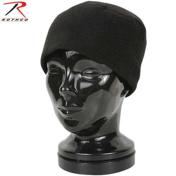 ★カートで割引対象品★ROTHCO ロスコ U.S. G.I. ポーラフリースキャップ BLACK【8460】【T】