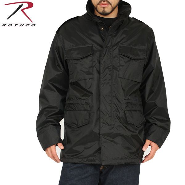★カートで割引対象品★ROTHCO ロスコ 8644 NYLON M-65 ストーム フィールドジャケット BLACK【T】