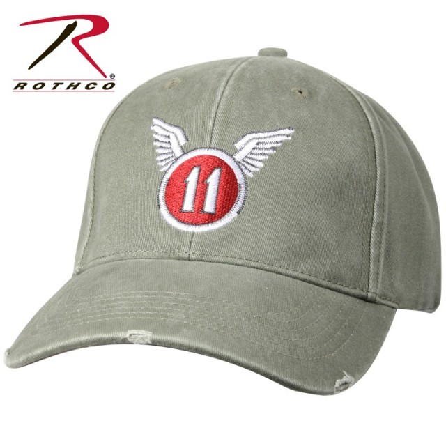 ★カートで割引対象品★ROTHCO ロスコ Vintage 11th Airborne Low Profile Cap【9487】【T】