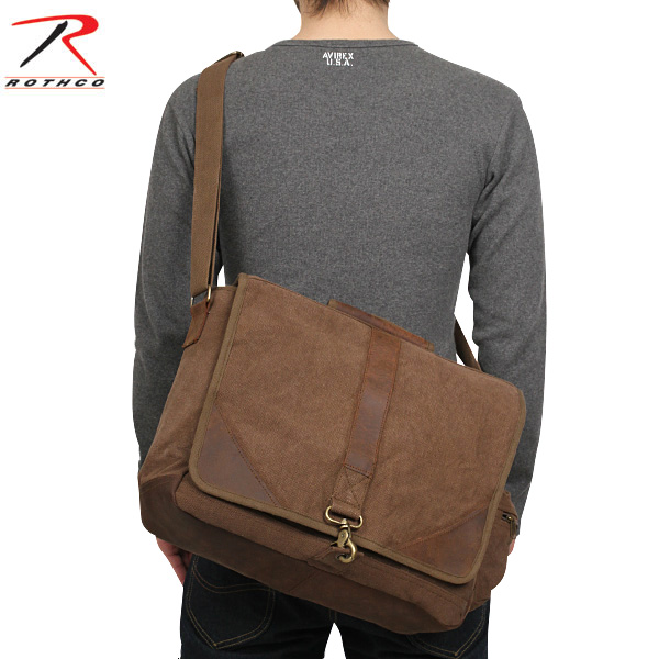 ★カートで割引対象品★ROTHCO ロスコ VINTAGE URBAN PIONEER LAPTOPバッグ ブラウン【9690】【T】
