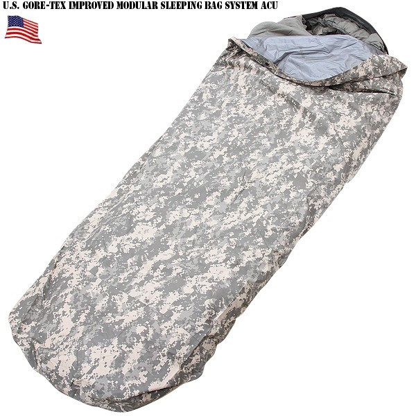 ☆今だけ15%OFF☆実物 新品 米軍GORE-TEX Improved Modular スリーピング Bag System ACU （寝袋完全セット） 米軍放出品【キャンペーン対象外】【T】ミリタリー