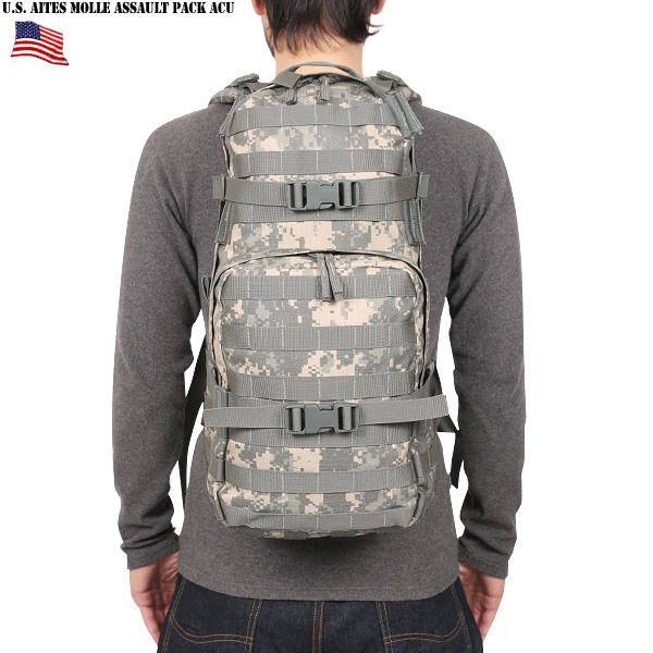 米軍 AITES MOLLE アサルトパック ACU リュック ミリタリーショップ 通販