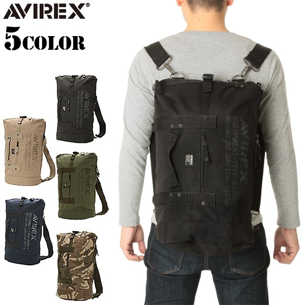 【8月25日前後で発送予定】AVIREX アビレックス EAGLE ミリタリー 4WAY バッグ 5色 アヴィレックス（キャンペーン対象外）【T】
