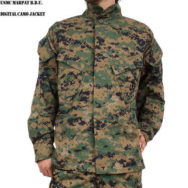 実物 新品 米海兵隊 USMC MARPAT B.D.U DIGITAL CAMO ジャケット 米軍放出品ミリタリーファッション 軍服 迷彩服【キャンペーン対象外】【T】