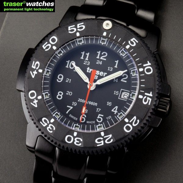 ☆ポイント10倍☆TRASER トレーサー BK STORM PRO Steel 【P6504.330.35.01　9031512】【T】