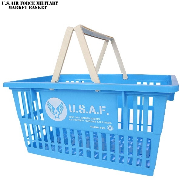 ★カートで割引対象品★新品 U.S.AIR FORCE ミリタリー マーケットバスケット【T】