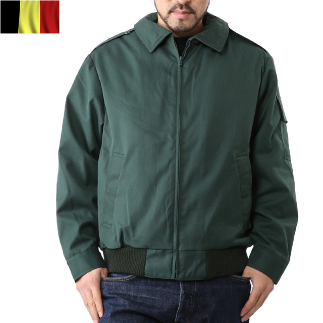 実物 新品 ベルギー軍キルティングライナー付き ジャケット ODミリタリーファッション 軍服【キャンペーン対象外】【T】
