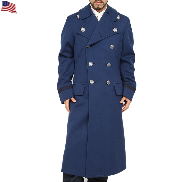 実物 米空軍U.S.AIR FORCE WOOL BLUE オーバーコート 米軍放出品ミリタリーファッション 軍服【キャンペーン対象外】【T】