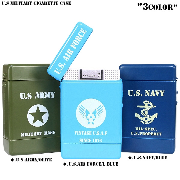 ★カートで割引対象品★新品 U.S MILITARY シガレットケース3色【T】