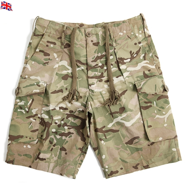 実物 イギリス軍 コンバットショートパンツ  Multi Terrain Pattern USED ミリタリーファッション 軍パン 軍服【キャンペーン対象外】【T】