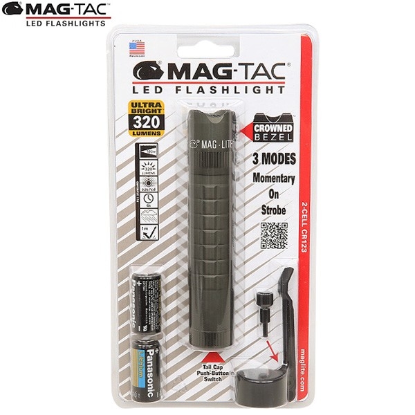 ★カートで割引対象品★MAGLITE マグライト MAG-TAC マグタック 2-CELL CR123 LED クラウンベゼルFOLIAGE GREEN【T】