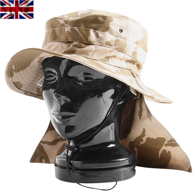 実物 新品 イギリス軍トロピカルハット デザートDPMカモ　【キャンペーン対象外】【T】ミリタリー
