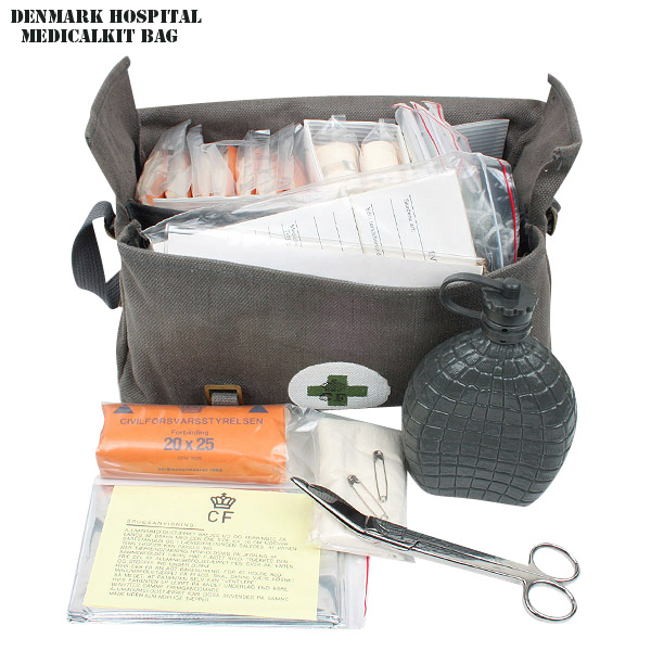 実物 新品 デンマーク軍ホスピタル メディカルキットバッグ 救急セット【キャンペーン対象外】【T】ミリタリー