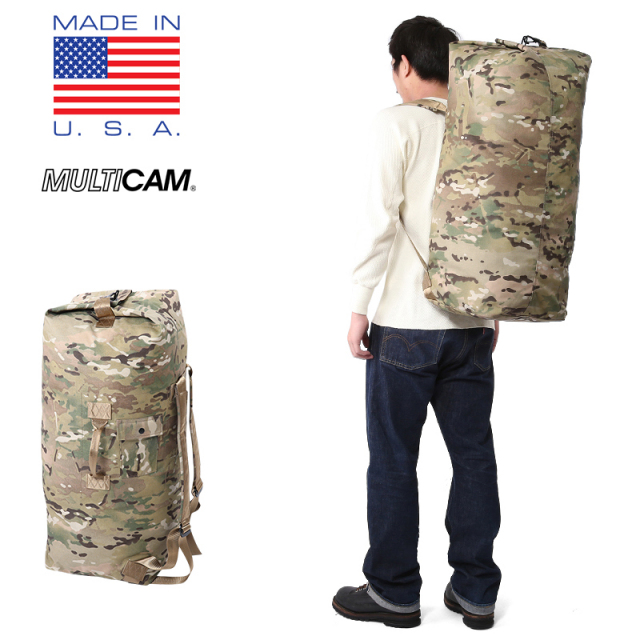 MADE IN USA 米軍仕様ダブルストラップ ダッフルバック MultiCam【キャンペーン対象外】【T】ミリタリー