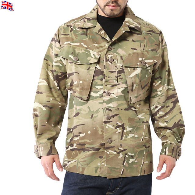 実物 新品 イギリス軍TROPICAL JACKET Multi Terrain Pattern ジャケットミリタリーファッション 軍服 迷彩服【キャンペーン対象外】【T】