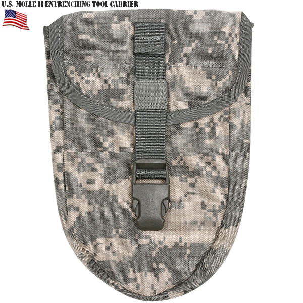 実物 新品 米軍MOLLEII　ショベルポーチ ACU 米軍放出品【キャンペーン対象外】【T】ミリタリー
