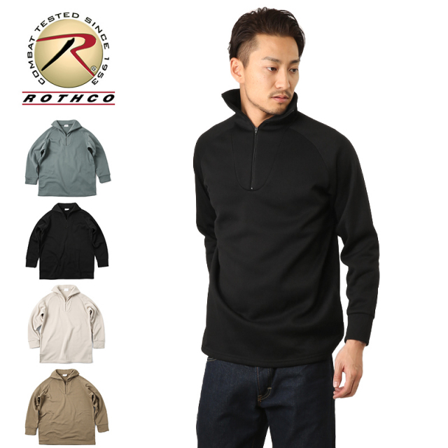 ★カートで割引対象品★ROTHCO ロスコ 米軍EXTENDED COLD WEATHER POLY ジップシャツ【T】