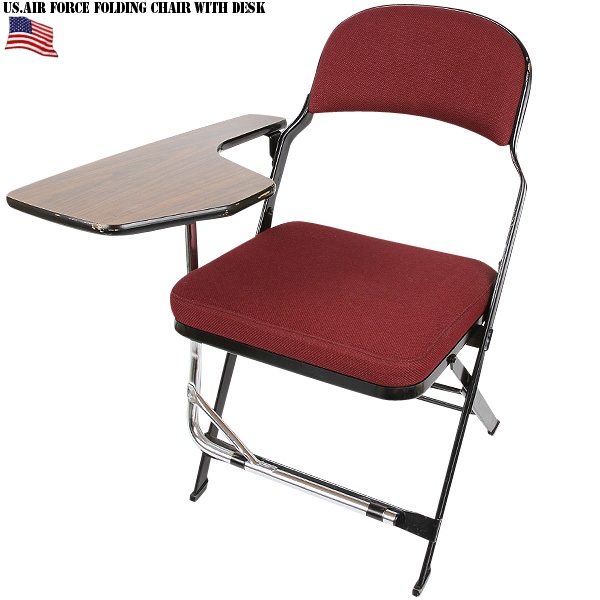 米軍 U.S.A.F. フォールディングチェア デスク 米軍放出品 家具