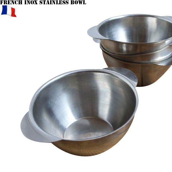 実物 新品 フランス軍 INOX ステンレス ボウル【キャンペーン対象外】【T】ミリタリー