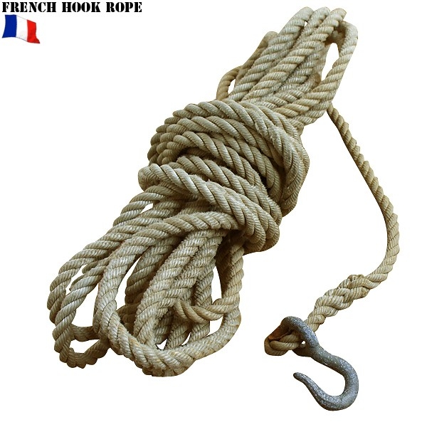 フランス軍 フック付 ロープ 軍放出品 ミリタリーショップ 通販