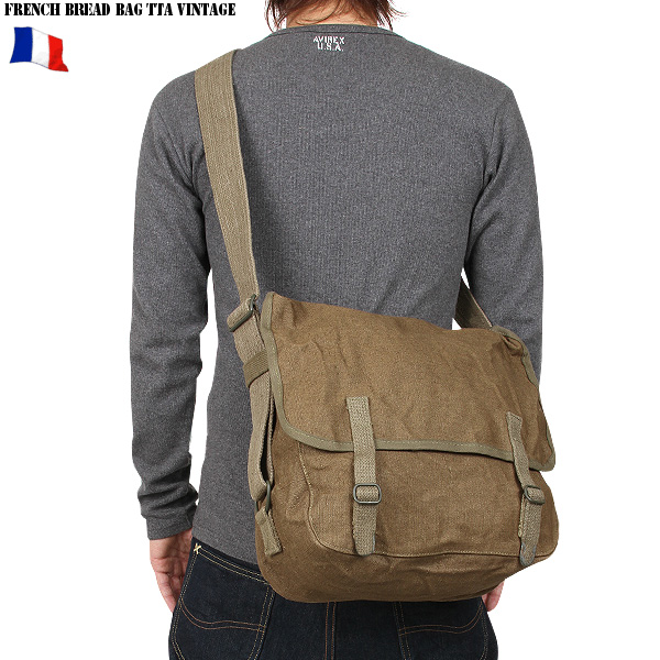 実物 新品 フランス軍TTA ヴィンテージショルダーバッグ【キャンペーン対象外】【T】ミリタリー