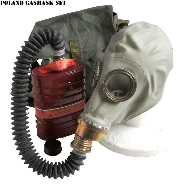 実物 新品 ポーランド軍ガスマスクセット【キャンペーン対象外】【T】ミリタリー